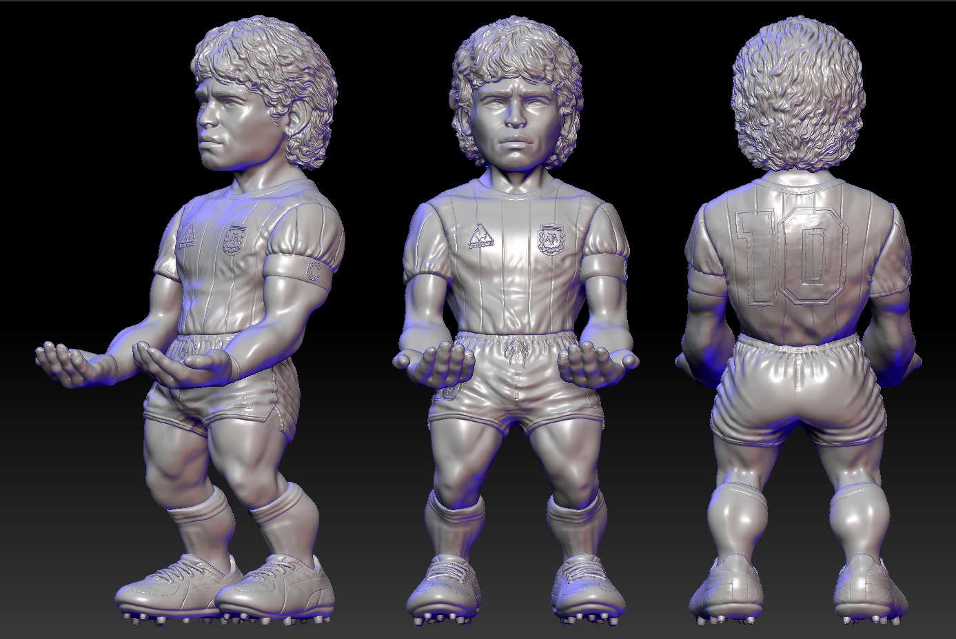 Maradona, statuina del Mundial 86 da assemblare